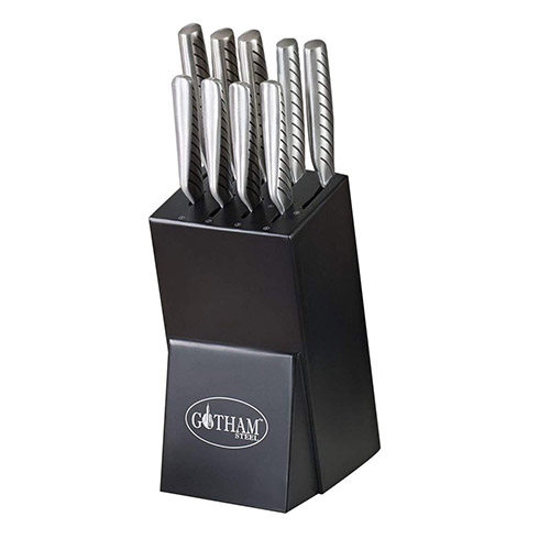Gotham Steel Pro Cut - Set of 10 With Wooden Block