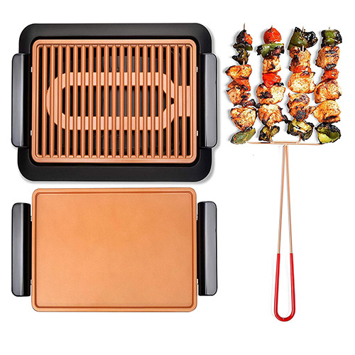 Gotham Steel Nonstick Smokeless Countertop Electric Grill & Reviews